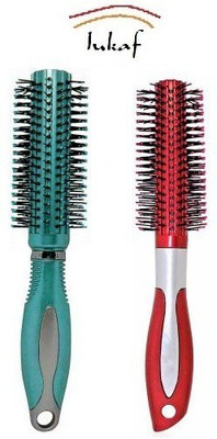 lukaf Hair Styling Roller Comb Round Pack of 2