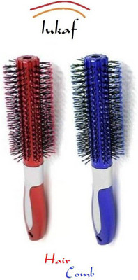 Zailie Round Rolling Curling Comb/ Styling Hair Bursh Pack of 2
