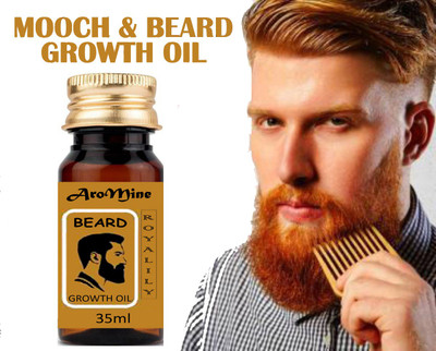 AroMine Beard Growth Hair Oil (Royal Lily)-35ml Hair Oil(35 ml)