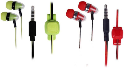 iball convexo 2 green wired headset 