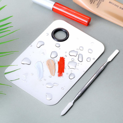 SAROWA Stainless Steel Cosmetic Makeup Palette Spatula Foundation Mixing Tool