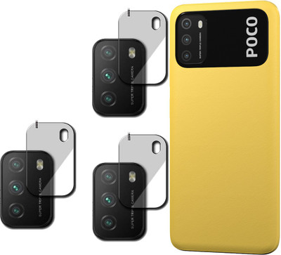 EZGER Back Camera Lens Glass Protector for LENS POCO M3(Pack of: 3)
