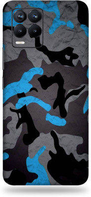 TJ CREATION REALME 8S 5G Mobile Skin(Ultra Super Camouflage Blue Skin With High Matte Finish.)