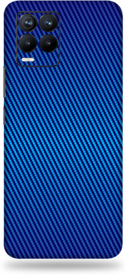 TJ CREATION REALME 8S 5G Mobile Skin(Ultra Super Blue Carbon Fiber Skin With High Matte Finish.)
