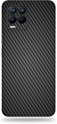 TJ CREATION REALME 8S 5G Mobile Skin(Ultra Super Black Carbon Fiber Skin With High Matte Finish.)