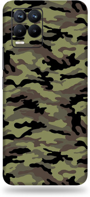 TJ CREATION REALME 8S 5G Mobile Skin(Ultra Super Camouflage Militry Green Skin With High Matte Finish.)