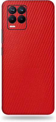 TJ CREATION REALME 8S 5G Mobile Skin(Ultra Super Red Carbon Fiber Skin With High Matte Finish.)