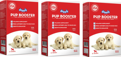 Drools Drools Pup Booster - Puppy Weaning Diet for All Breeds, 300 gram PACK OF 3 Chicken 1 kg (3x0.33 kg) Dry New Born Dog Food