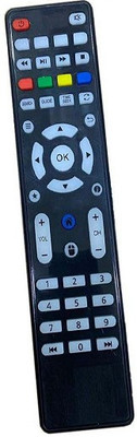 Kishore Traders COMPATIBLE REMOTE CONTROL FOR MICROMAX ANDRIOD LED. TV, MICROMAX SMART LED Remote Controller(Black)