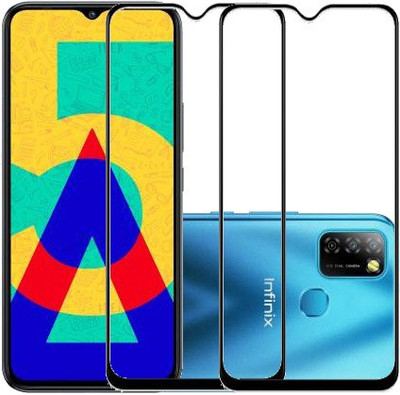 AARERED Edge To Edge Tempered Glass for Infinix Smart 5A(Pack of 2)
