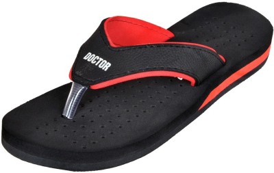 Squash Women Flip Flops(Black , 7)