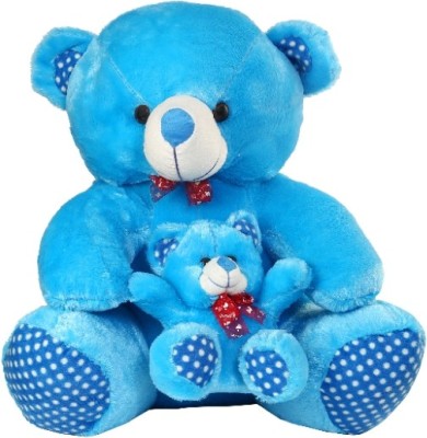 Kids wonders Mother and son teddy  - 40 cm(Blue)