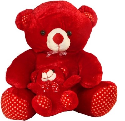 Kids wonders Mother and son teddy  - 40 cm(Red)