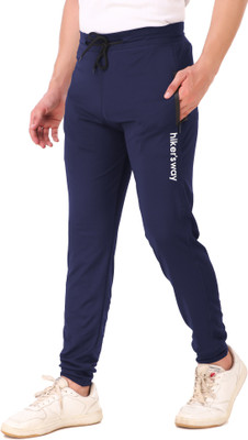 hiker's way Solid Men Blue Track Pants
