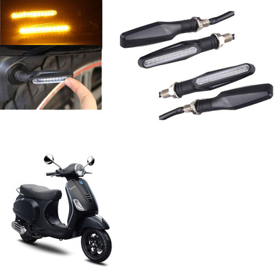 COMICAL Front, Rear LED Indicator Light for Piaggio Vespa LX(Yellow)