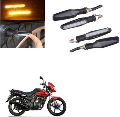 COMICAL Front, Rear LED Indicator Light for TVS Flame DS125(Yellow)