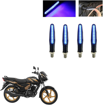 COMICAL Front, Rear LED Indicator Light for TVS Star City(Blue)