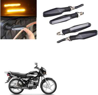 COMICAL Front, Rear LED Indicator Light for Hero Splendor Plus(Yellow)