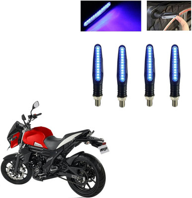 COMICAL Front, Rear LED Indicator Light for Mahindra Mojo(Blue)