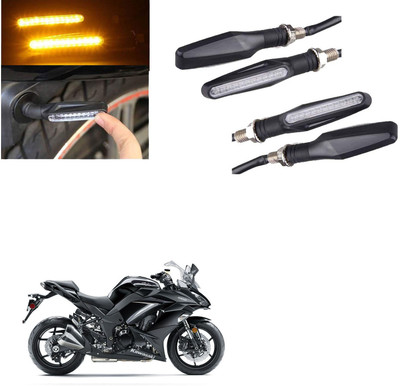 COMICAL Front, Rear LED Indicator Light for Kawasaki Universal For Bike(Yellow)
