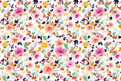 Zedexgraphics Floral & Botanical Multicolor Wallpaper(245 cm x 40 cm)