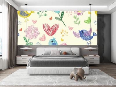 Zedexgraphics Vinyl Children Multicolor Wallpaper(L x W: 40 cm x 228 cm)