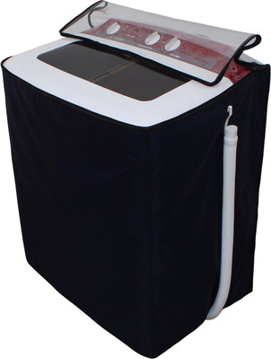 LITHARA Semi-Automatic Washing Machine  Cover(Width: 82.55 cm, Transparent, Blue)