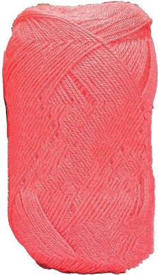 JEFFY Oswal Chirag Light Gajri (200 gm) Wool Ball Hand Knitting Wool/Art Craft Soft Fingering Crochet Hook Yarn, Needle Knitting Yarn Thread Shade no-21