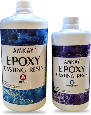 Amkay's Epoxy Resin and Hardener Kit | Clear Resin | 1.5KG