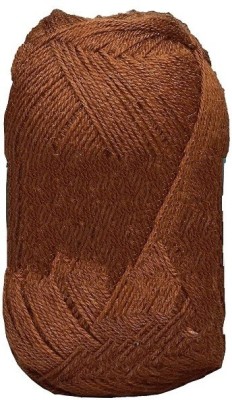 JEFFY Oswal Chirag Brown (200 gm) Wool Ball Hand Knitting Wool/Art Craft Soft Fingering Crochet Hook Yarn, Needle Knitting Yarn Thread Shade no-30