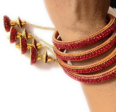 RAM MURTI ENTERPRISES Stone Bangle(Pack of 4)