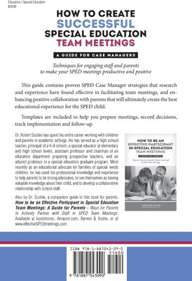 How to Create Successful Special Education Team Meetings(English, Paperback, Scobie Robert)