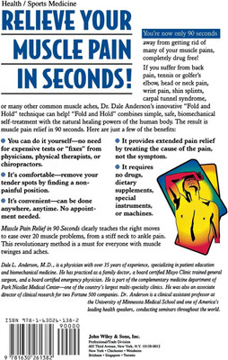 Muscle Pain Relief in 90 Seconds(English, Hardcover, Anderson Dale L M.D.)