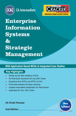 Taxmann’s CRACKER for Enterprise Information Systems & Strategic Management – Covering Past Exam Questions, incl. RTPs & MTPs with Application Based MCQs & Case Studies of CA Inter | New Syllabus(Paperback, CA Vivek Panwar) Taxmann’s CRACKER for Enterprise Information Systems & Strategic Management – Covering Past Exam Questions, incl. RTPs & MTPs with Application Based MCQs & Case Studies of CA Inter | New Syllabus(Paperback, CA Vivek Panwar)