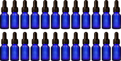 nsb herbals 15 ml Glass Bottle(Pack of 24, Blue)