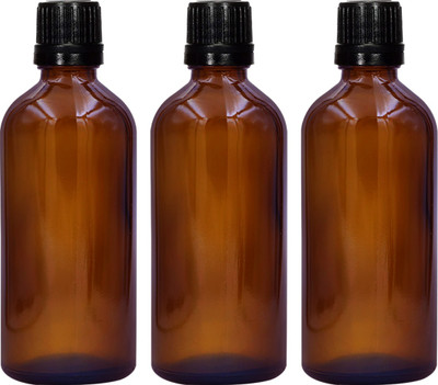 nsb herbals 100 ml Glass Bottle(Pack of 3, Brown)