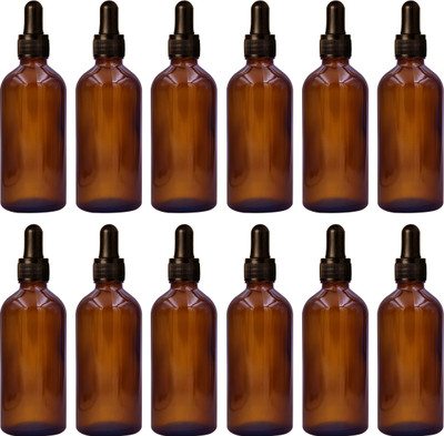 nsb herbals 100 ml Glass Bottle(Pack of 12, Brown)