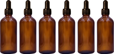 nsb herbals 100 ml Glass Bottle(Pack of 6, Brown)