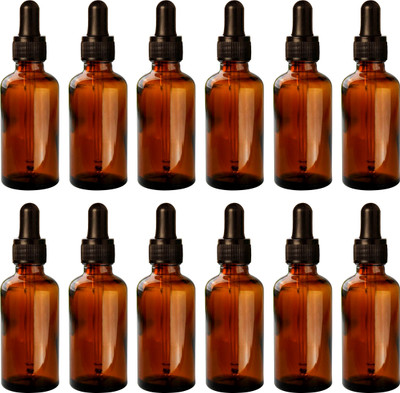 nsb herbals 50 ml Glass Bottle(Pack of 12, Brown)