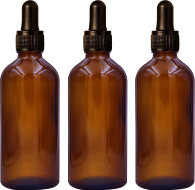nsb herbals 100 ml Glass Bottle(Pack of 3, Brown)