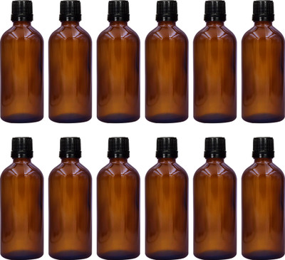 nsb herbals 100 ml Glass Bottle(Pack of 12, Brown)