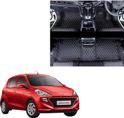 Drizon Leatherite 7D Mat For  Hyundai Santro(Black)