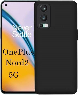 NewSelect Back Cover for OnePlus Nord 2 5G(Black, Grip Case, Pack of: 1)