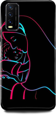 JUGGA Back Cover for Vivo Y12s, V2033, MOM, MAA, LOVE, MOTHER, AAI(Black, Hard Case, Pack of: 1)