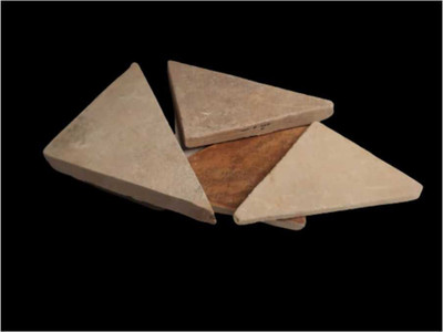 Brighty Red soft slate triangle bar fresh earthy natural 500gm Billards Billards(5 Sticks)