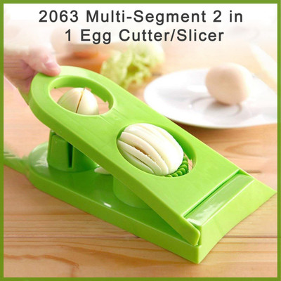 samar MULTI-SEGMENT 2 IN 1 EGG CUTTER/SLICER Egg Slicer(1)