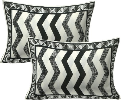 VANI E Printed Pillows Cover(Pack of 2, 71 cm*45 cm, Black)