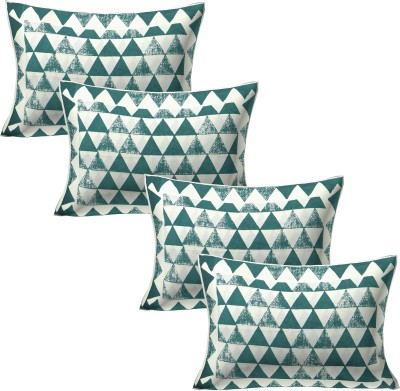 TAN ELEVEN Geometric Pillows Cover(Pack of 4, 71 cm*45 cm, Blue)