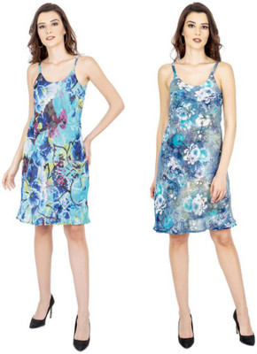 TSM Women A-line Blue Knee Length Dress