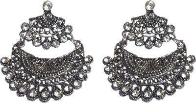 ASSA RETAILS HANGING CHANDBALI (Oxidised) Metal Chandbali Earring